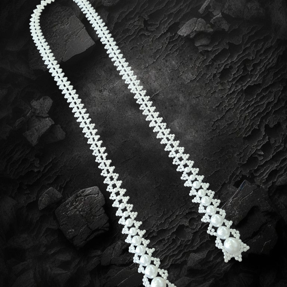 Elegant White Pearl Necklace